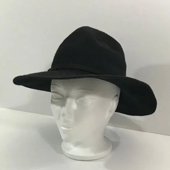 BOHO Wide‑Brim Black Floppy Hat – Soft & Flexible - Women’s O/S - Picture 5 of 11